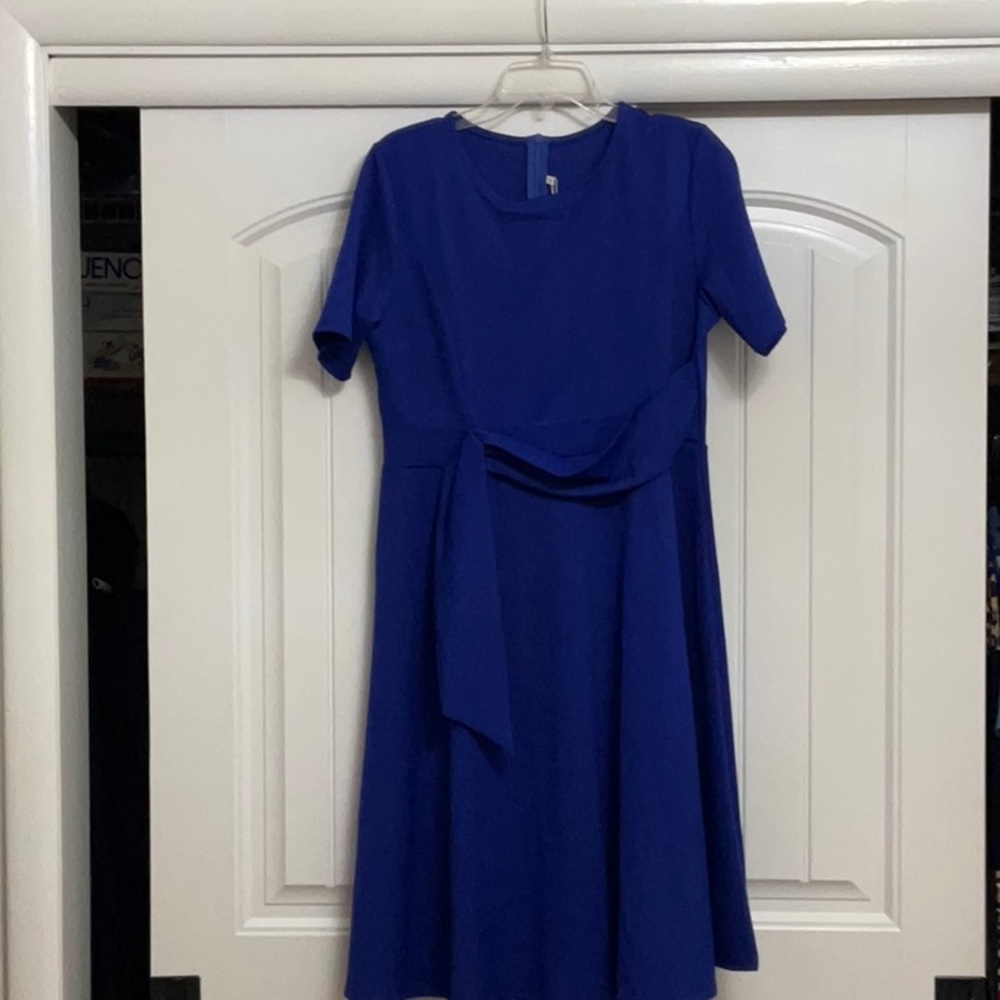 Women’s Elegance Ruched Dress Short Sleeve MIDI A-Line Dress